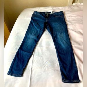 Women’s H&M Blue Wash Mid-Rise Skinny Stretch Jeggings, Size 16-Like New